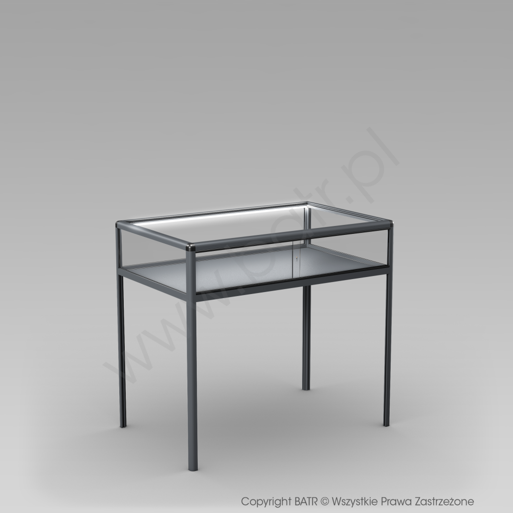 Gablota pozioma na nóżkach aluminiowych