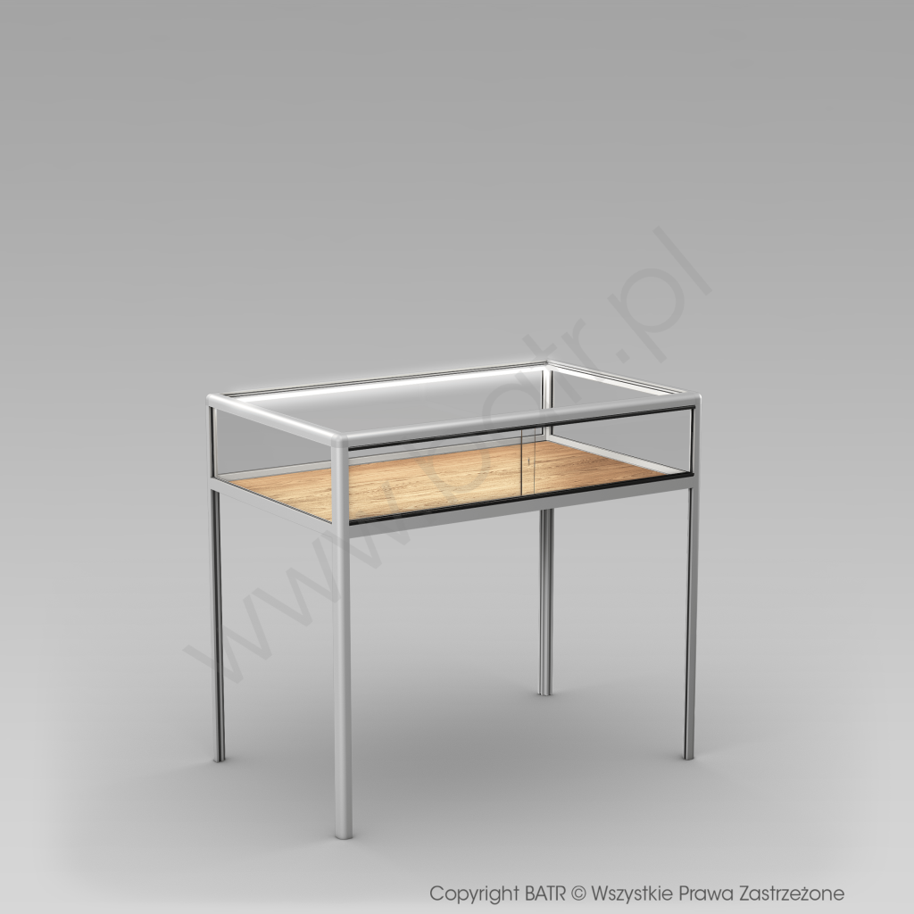 Gablota pozioma na nóżkach aluminiowych