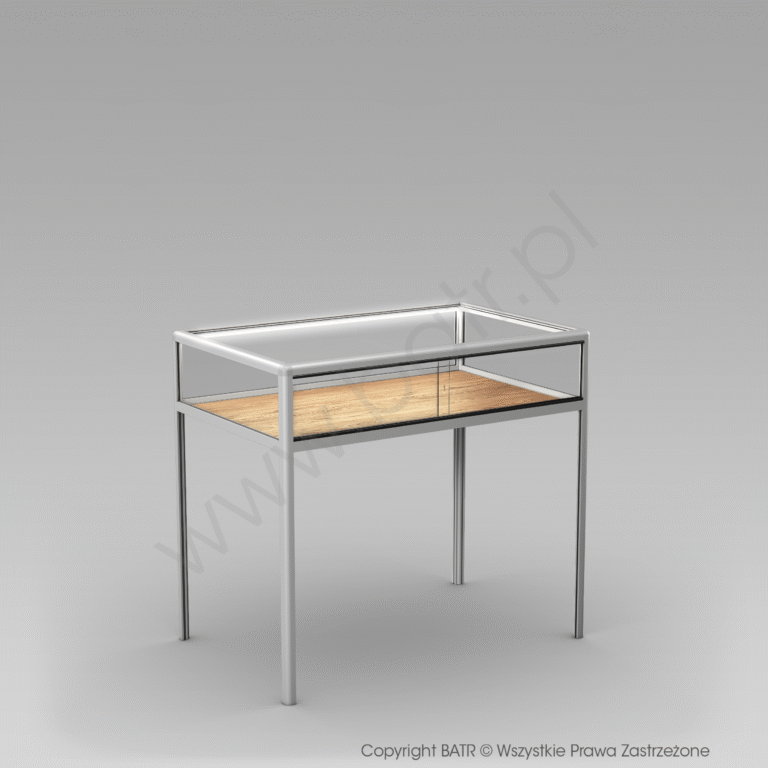 Gablota pozioma na nóżkach aluminiowych