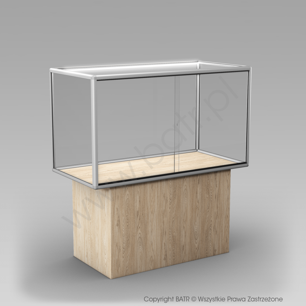 Gablota pozioma wysoka na postumencie