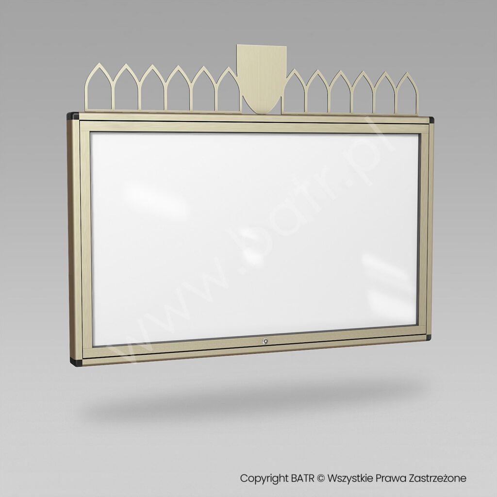 Gablota ogłoszeniowa zewnętrzna jednodrzwiowa